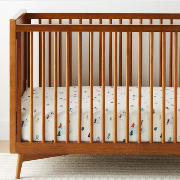 West Elm Kids Crib Sheet - Christmas Print - Picture 5 of 5